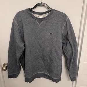 Lacoste Crewneck Sweatshirt Grey Marl Men’s Size 6 (Large)